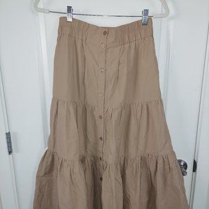 Brochu Walker Havana tiered midi skirt - size small